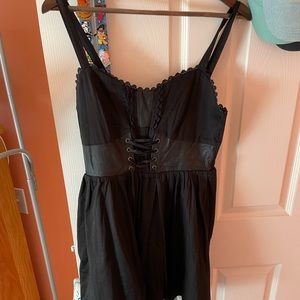 Black Tulle Skater Corset Dress Hottopic